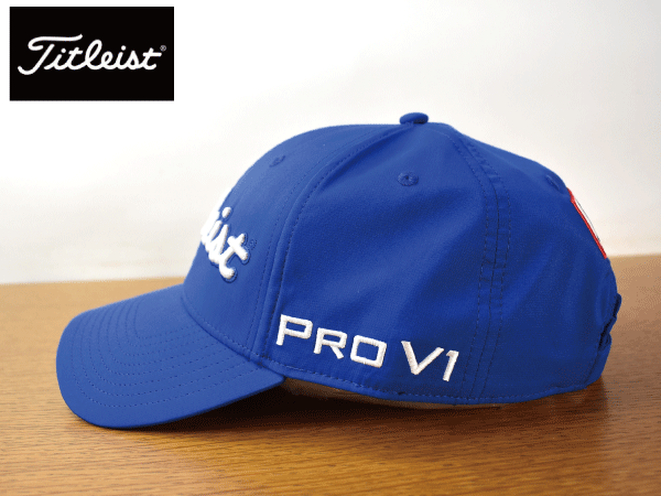 1円スタート!【未使用品】(フリーサイズ) Titleist タイトリスト FJ PRO V1 ゴルフ キャップ 帽子 カジュアルにも 男女兼用 F18の画像3