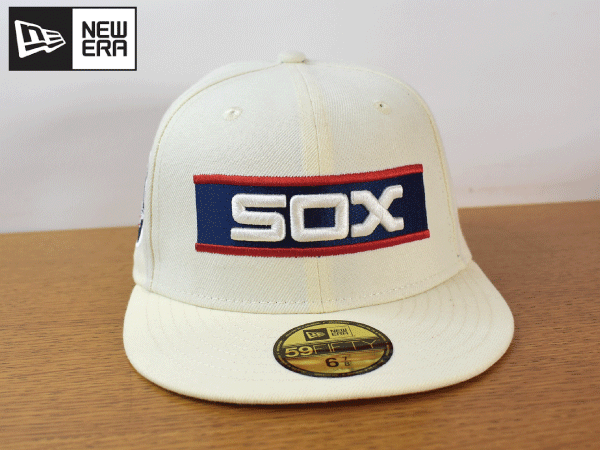 1円スタート!【未使用品】(6-7/8 - 54.9cm) 59FIFTY NEW ERA MLB CHICAGO WHITE SOX ホワイトソックス ニューエラ キャップ 帽子 K104の画像2