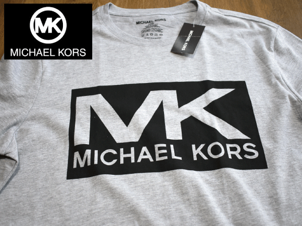 1 иен старт![ новый товар ]( мужской M) MICHAEL KORS Michael Kors высококлассный футболка с длинным рукавом long T хлопок casual для мужчин и женщин K35