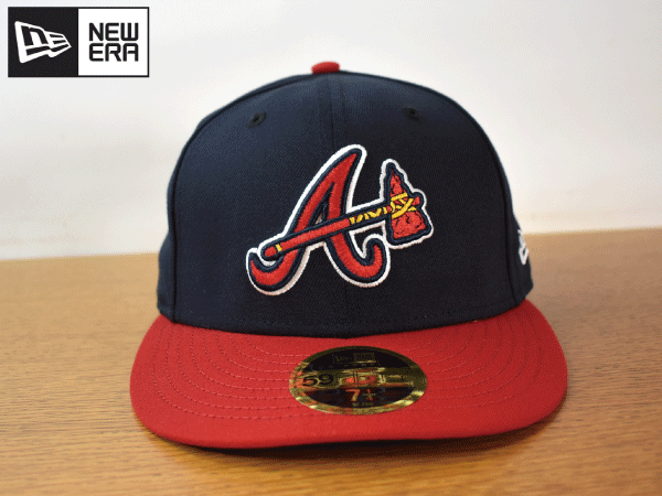 1円スタート!【未使用品】(7-1/4 - 57.7cm) 59FIFTY Low Profile NEW ERA MLB ATLANTA BRAVES ブレーブス ニューエラ キャップ 帽子 K168_画像2