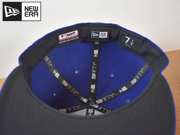 1円スタート!【未使用品】(7-1/4 - 57.7cm) 59FIFTY NEW ERA MLB TEXAS RANGERS レンジャーズ ニューエラ キャップ 帽子 K143_画像4