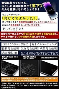 iPhone14 Pro ガラスフィルム覗き見防止 iPhone14 Pro フィルム のぞき見防止 【秒で貼り付け/ガイド枠付き_画像4
