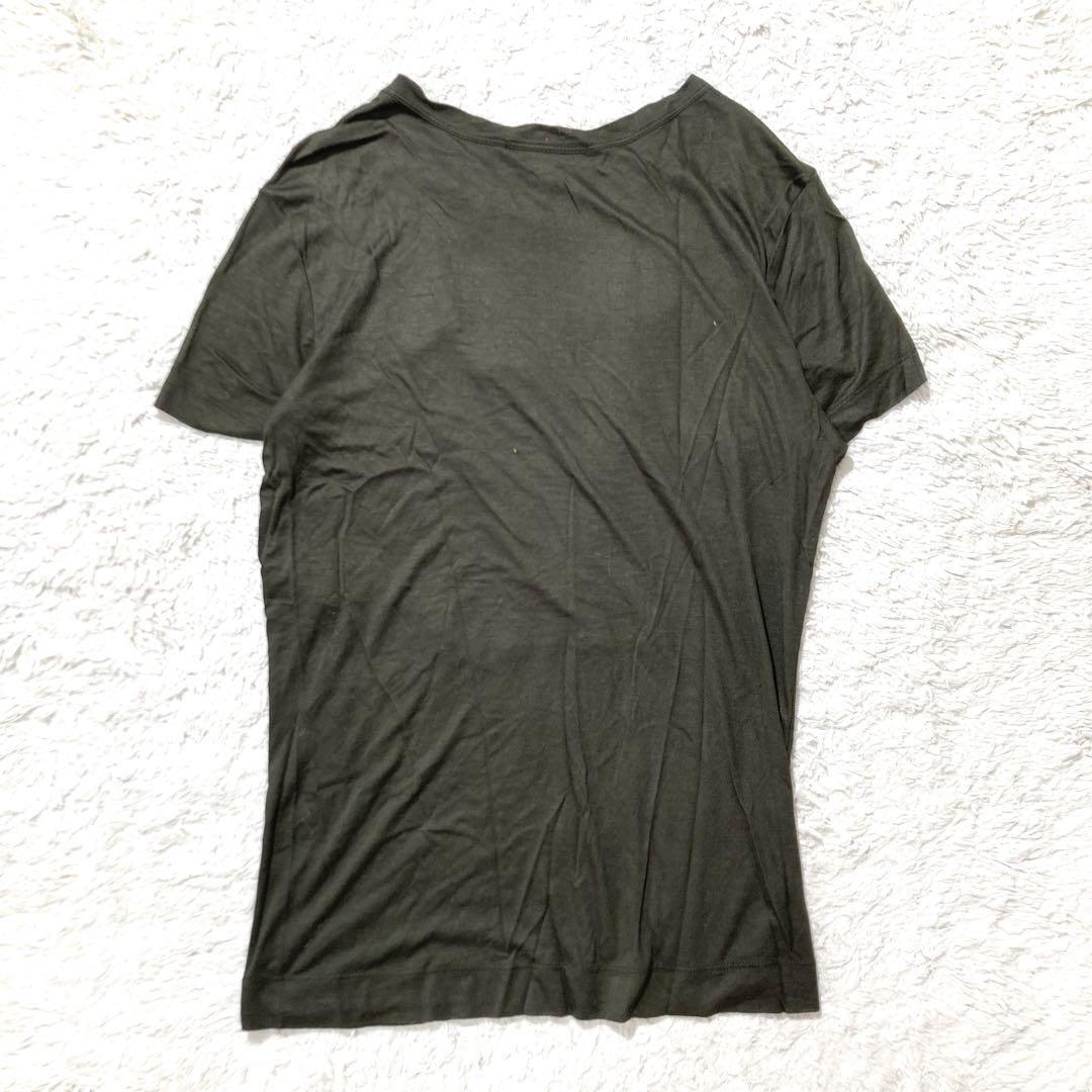 【極美品】LOUIS VUITTON Tシャツ カーキ ロゴ エスニック M_画像5