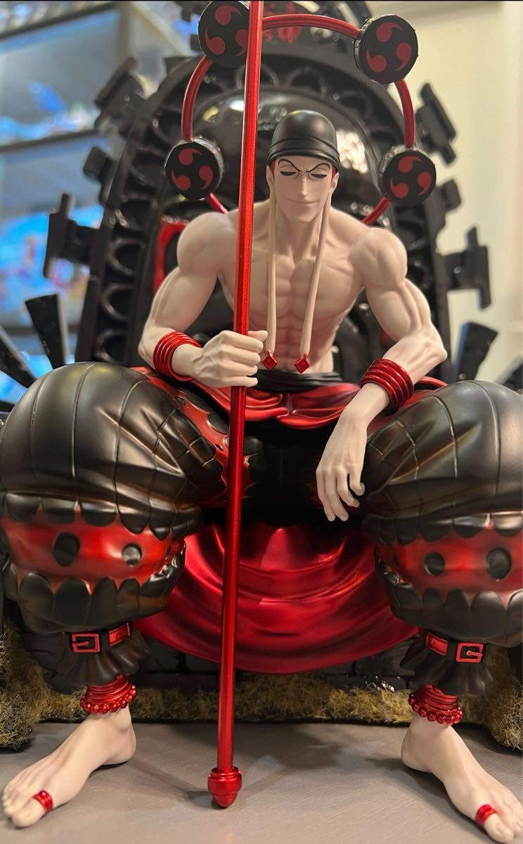希少】異色 黒赤バージョンワンピース 王座雷神・エネル 希少】異色 黒赤バージョンワンピース 王座雷神・エネル