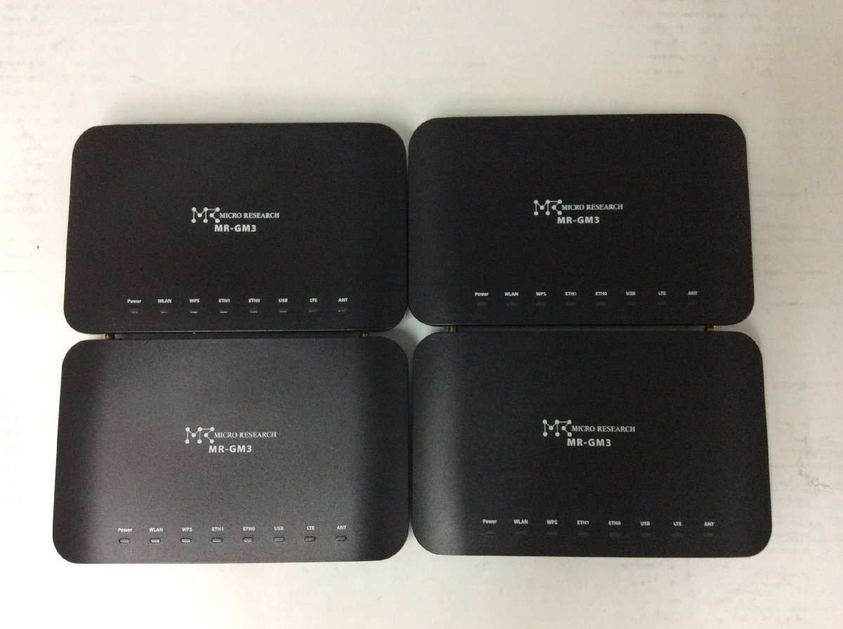 4台セット 初期化済み MICRO RESEARCH 無線LANモバイルルーター MR-GM3-DKS 搭載Firm v1.03.18.3(MR001)(全台共通)_写真は使いまわしております