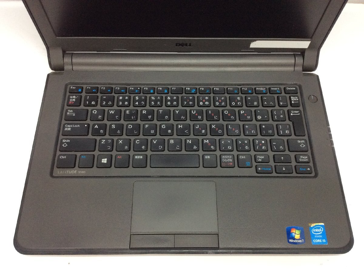 ジャンク/ Dell Latitude 3340 Intel Core i5-4210U メモリ4.1GB HDD500.1GB 【G23044】_キーボードにテカリがあります