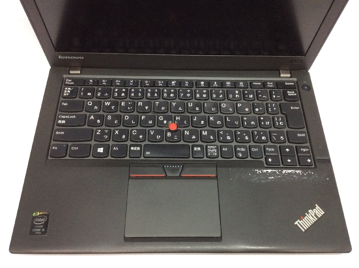 ジャンク/ LENOVO 20CLA0BYJP ThinkPad X250 Intel Core i5-5300U メモリ4.1GB ストレージ無し 【G23072】_キーボードにテカリがあります