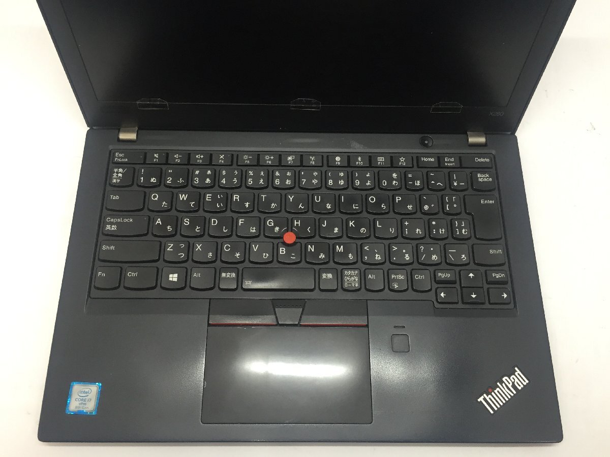 ジャンク/ LENOVO 20KECTO1WW ThinkPad X280 Intel Core i7-8650U メモリ16.38GB ストレージ無し 【G22209】_キーボード・タッチパッドテカリあり