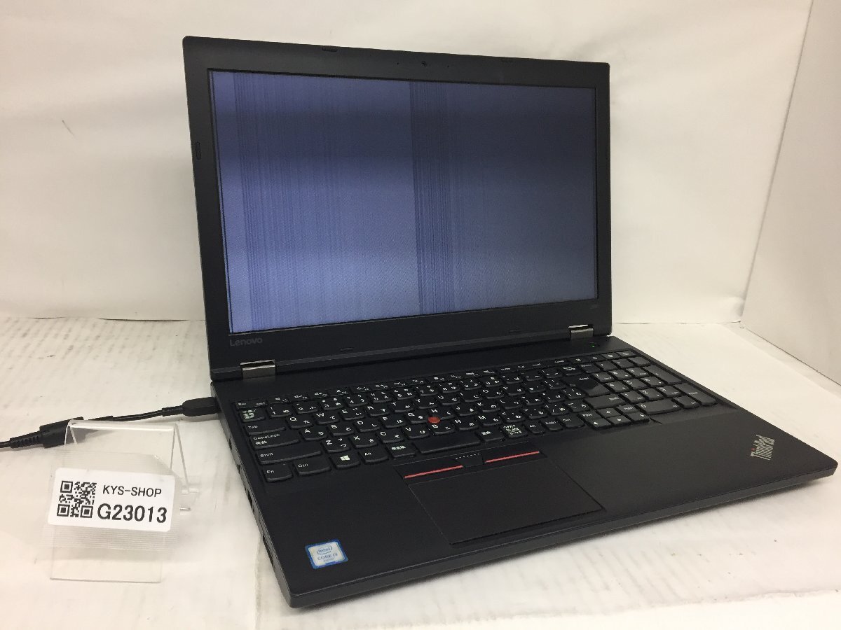 ジャンク/ LENOVO 20F2A0DHJP ThinkPad L560 Intel Core i3-6100U メモリ8.19GB ストレージ無し 【G23013】_液晶割れによる表示不良のためBIOS確認不可