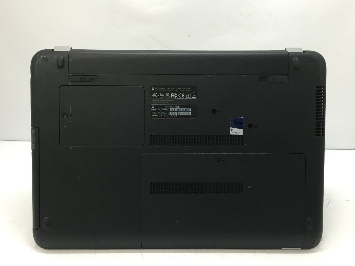 ジャンク/ HP ProBook 450 G3 Intel Core i5-6200U メモリ4.1GB HDD500.1GB 【G23035】_画像7