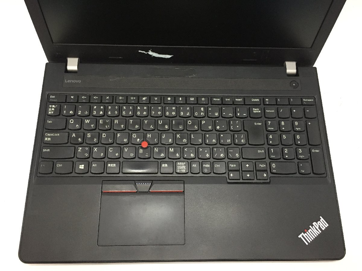 ジャンク/ LENOVO 20H6A0CKJP ThinkPad E570 Intel Core i3-6006U メモリ4.1GB ストレージ無し 【G23025】_キーボードにテカリがあります