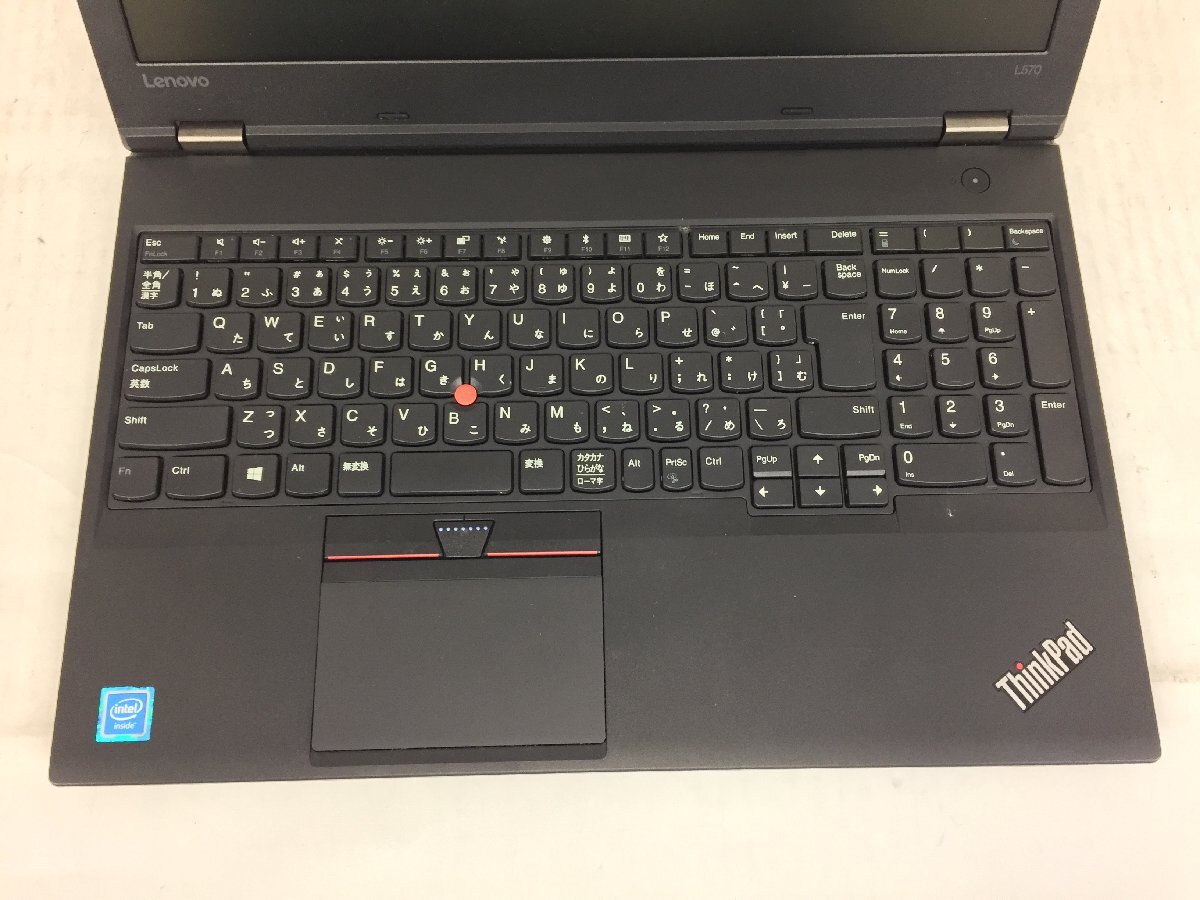 ジャンク/ LENOVO 20JQ000TJP ThinkPad L570 W10DG Intel Celeron 3955U メモリ4.1GB HDD500.1GB 【G23008】_画像4