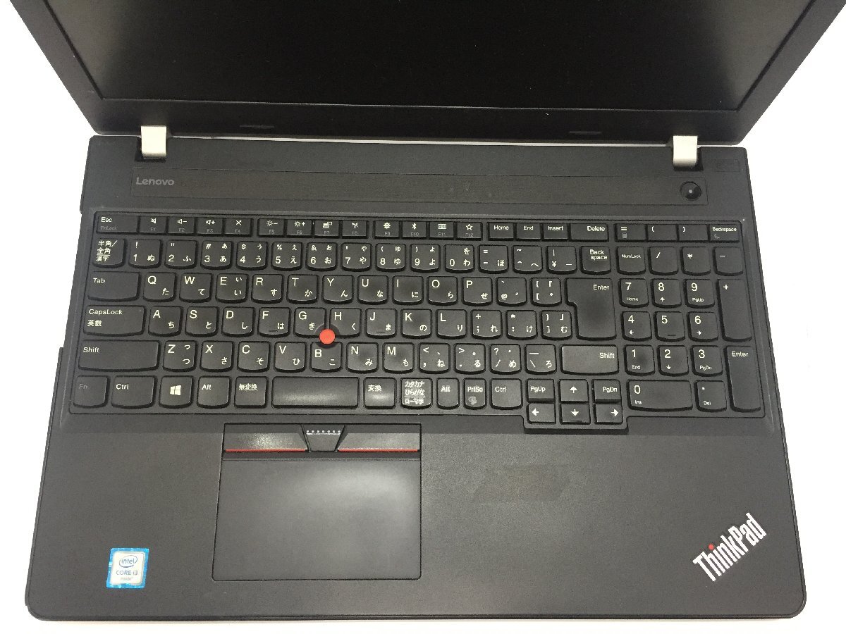 ジャンク/ LENOVO 20H6A0CKJP ThinkPad E570 Intel Core i3-6006U メモリ4.1GB HDD500.1GB 【G23020】_キーボードにテカリがあります