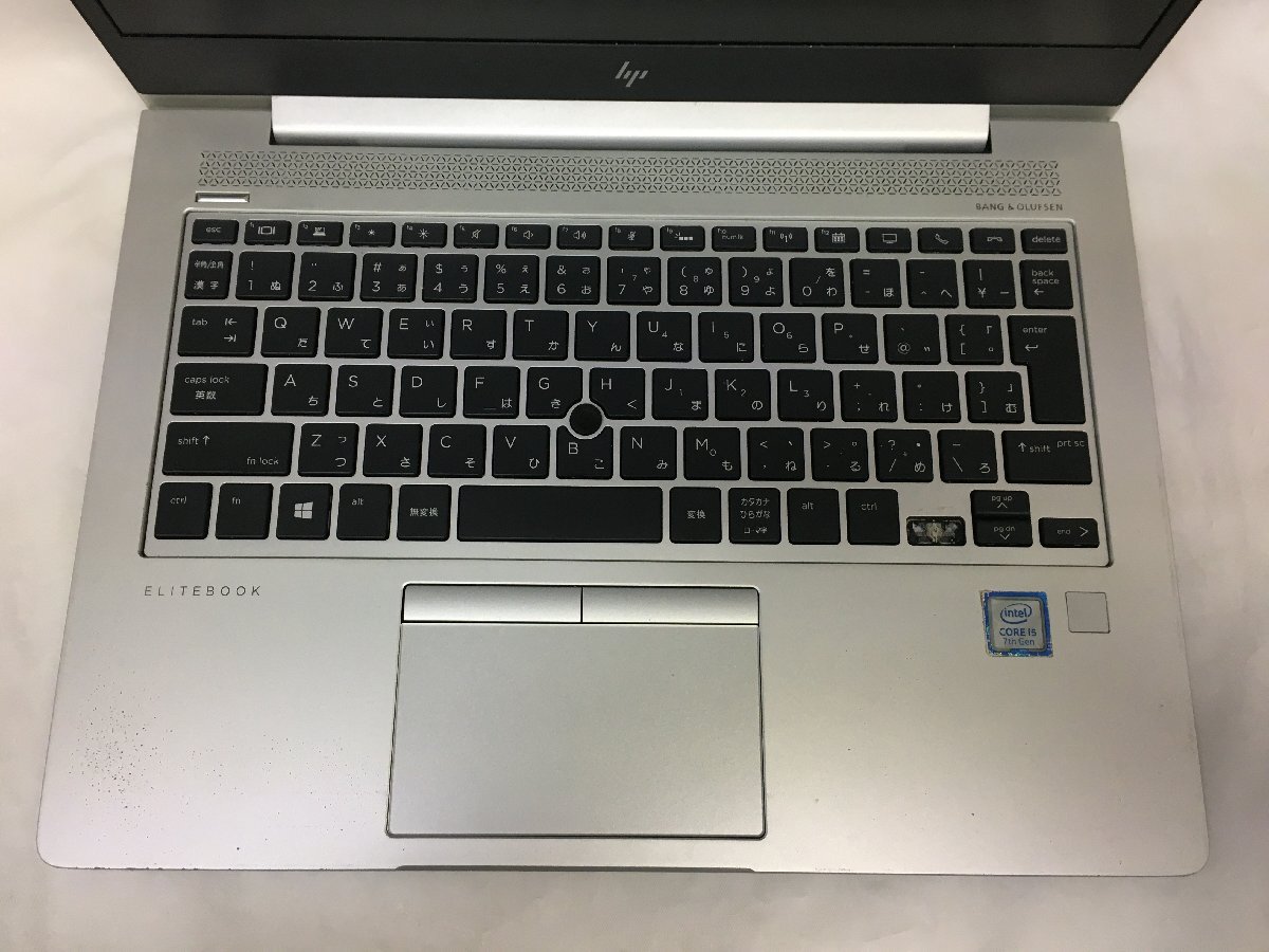 ジャンク/ HP HP EliteBook 830 G5 Intel Core i5-7200U メモリ8.19GB SSD256.06GB 【G23056】_『←』キーが欠品しています