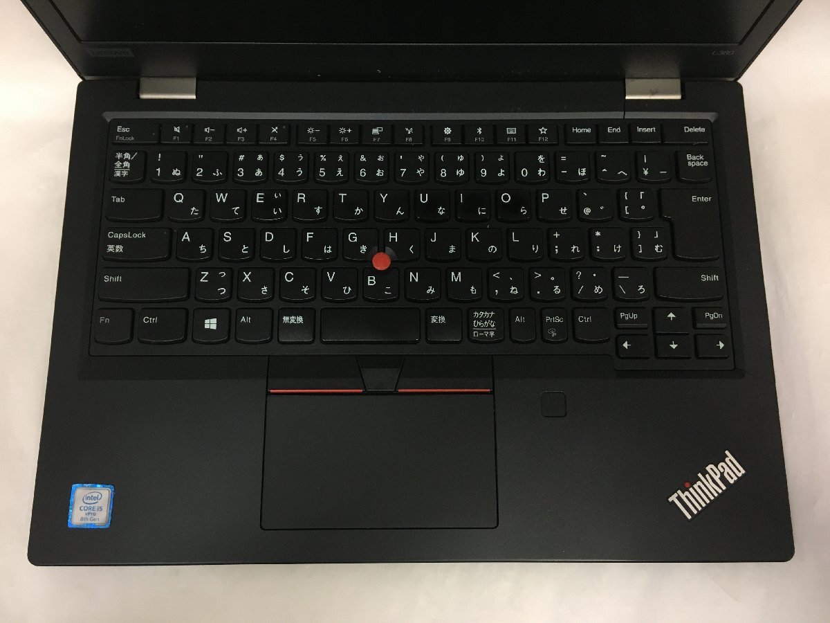 ジャンク/ LENOVO 20M6S0BD00 ThinkPad L380 Intel Core i5-8350U メモリ8.19GB SSD256.06GB 【G23064】_キーボードにテカリがあります