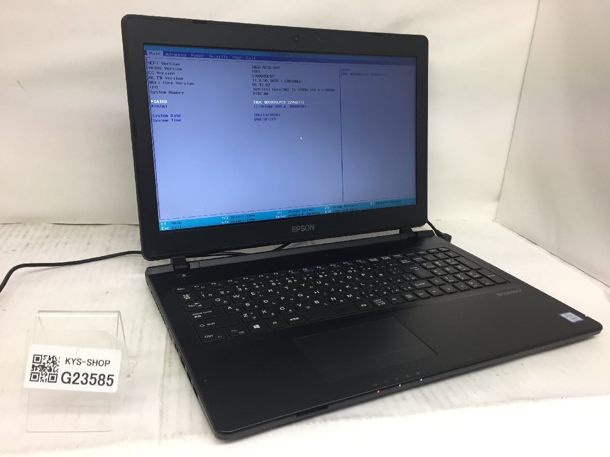 ジャンク/ EPSON Endeavor NJ4100E Intel Core i5-7200U メモリ8.19GB HDD500.1GB 【G23585】_画像1