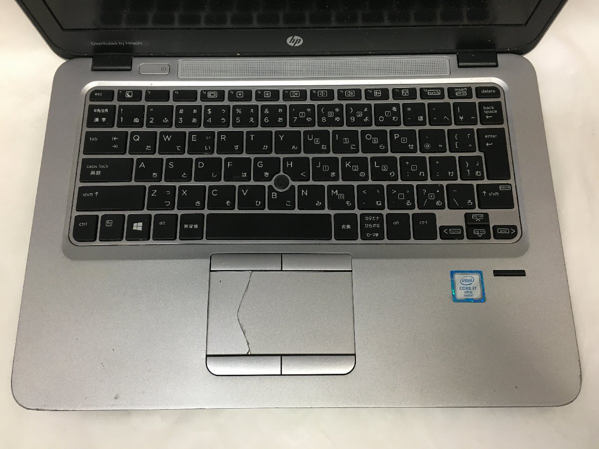 ジャンク/ HP HP EliteBook 820 G3 Intel Core i7-6600U メモリ4.1GB SSD256.06GB 【G23051】_タッチパッドが破損しています
