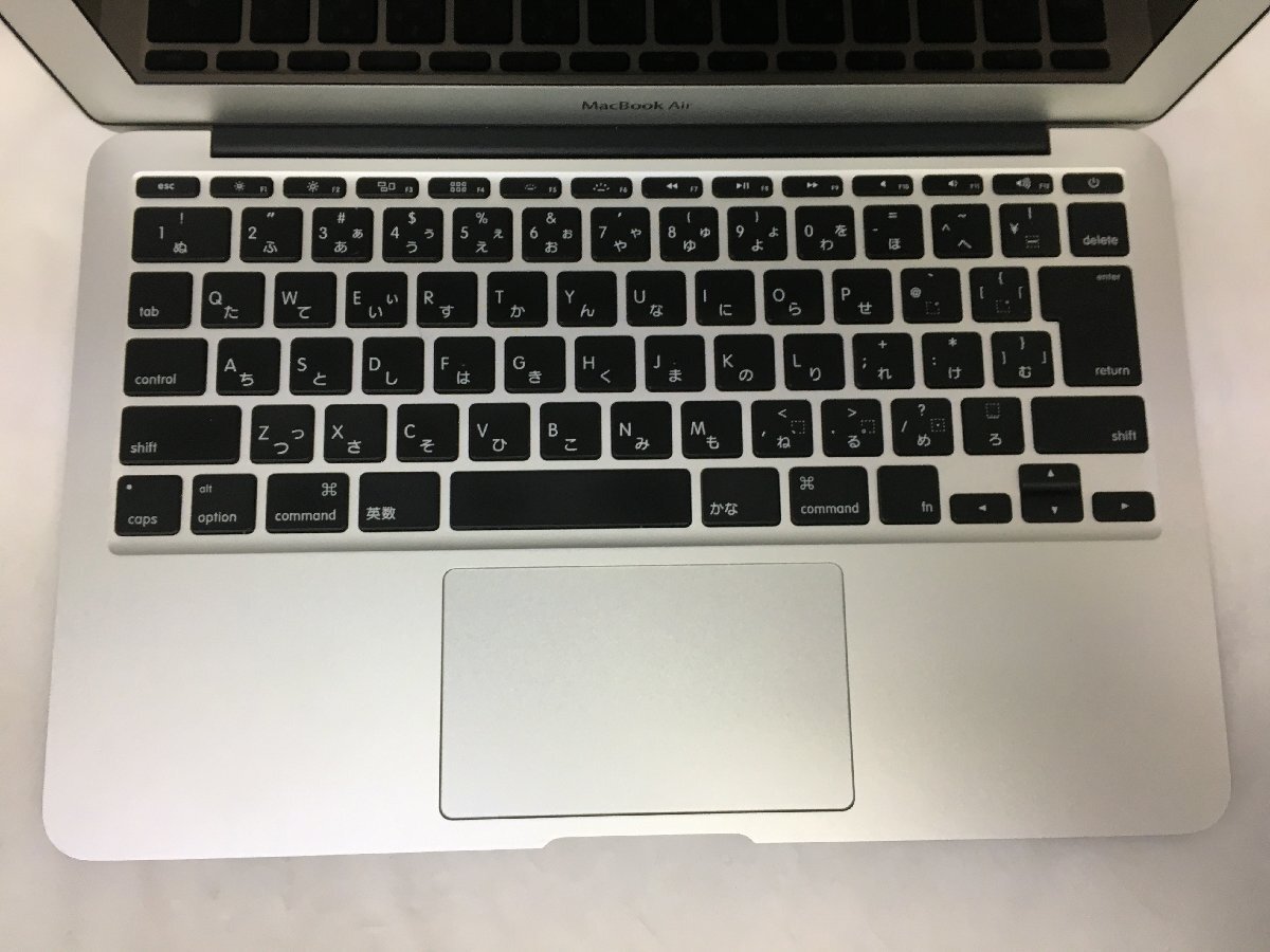 △1円スタート/Apple MacBook Air 11-inch Mid 2013 A1465 EMC2631/Core i5 1.3GHz/4GB/11.6インチ/AC欠品_キーボードに少々テカリがあります