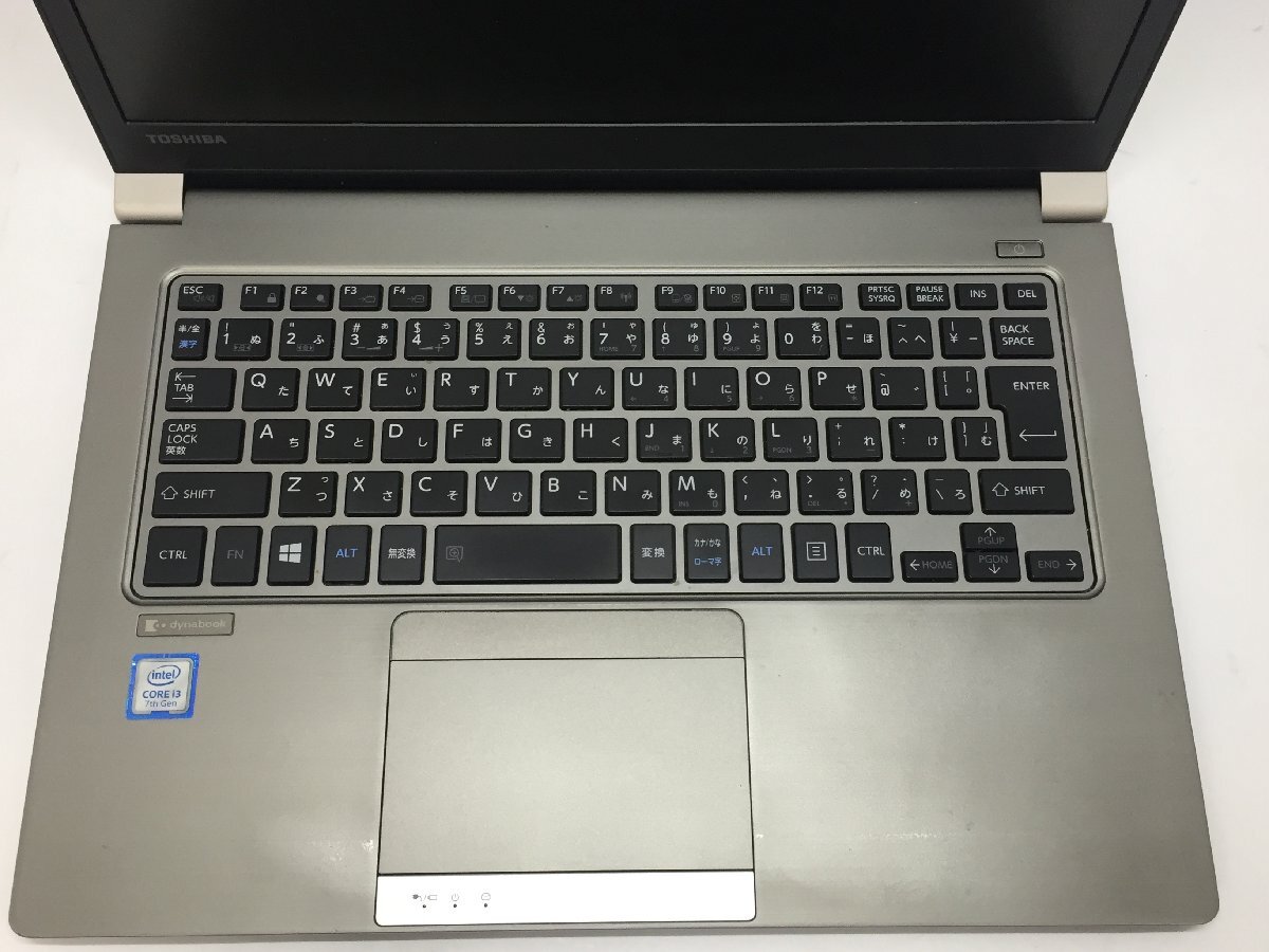 ジャンク/ TOSHIBA dynabook R63/J PR63JVA1347QD21 Intel Core i3-7100U メモリ4.1GB SSD128.03GB 【G23252】_画像4