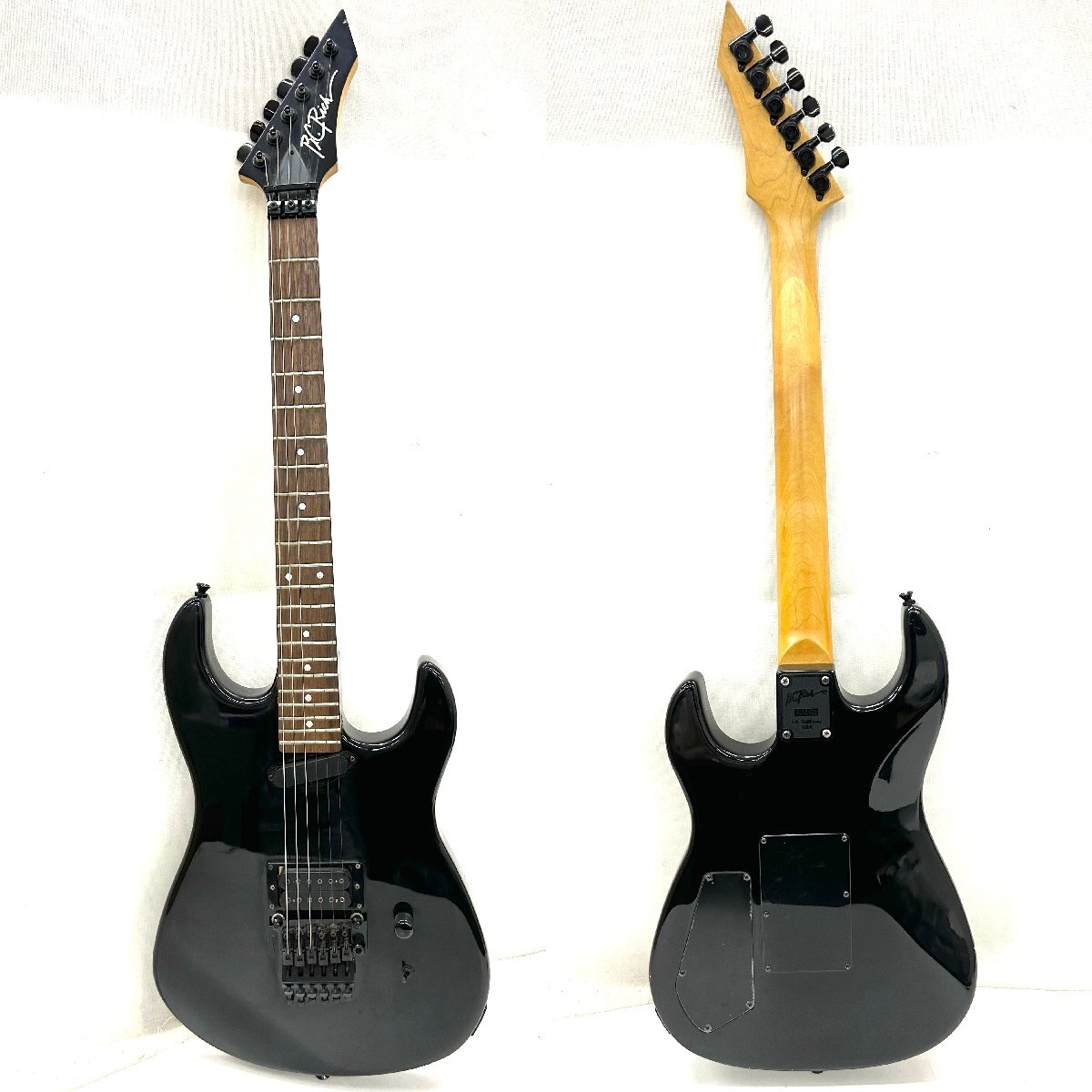 ◆ビーシーリッチ B.C.Rich◆エレキギター 楽器 本体 ブラック ケース付 音出し動作未確認_画像2