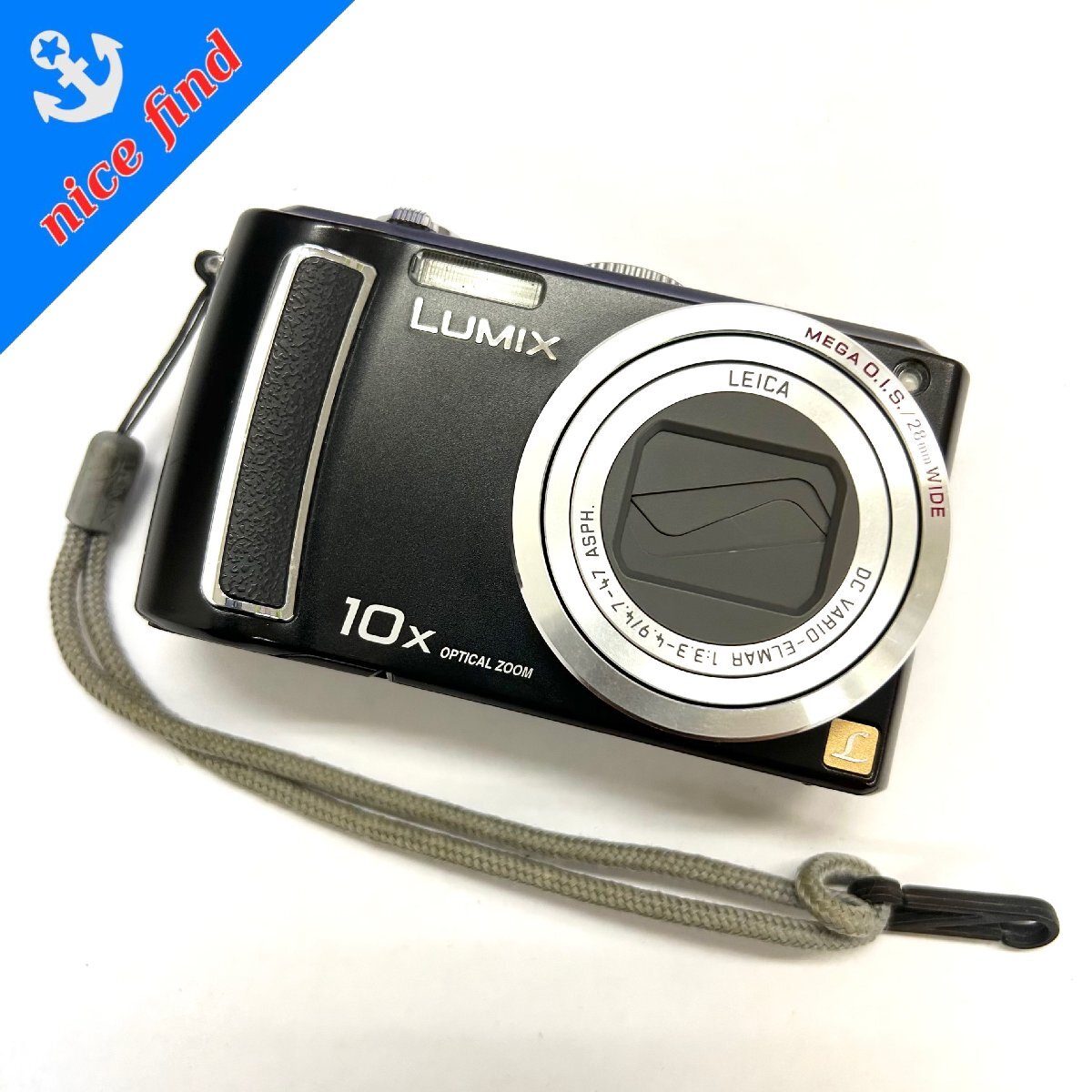 ◆パナソニック panasonic◆LUMIX DMC-TZ5 本体 DC VARIO-ELMAR 1:3.3-4.9/4.7-47 ASPH. デジカメ デジタル カメラ ブラック 動作未確認_画像1