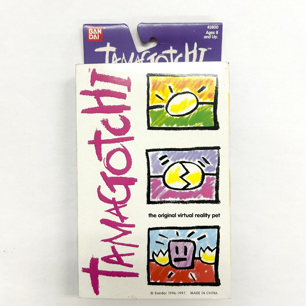 未開封◆バンダイ BANDAI◆海外版 たまごっち TAMAGOTCHI #1800 育成ゲーム 英語版 本体 グリーン キーホルダー 動作未確認_画像2