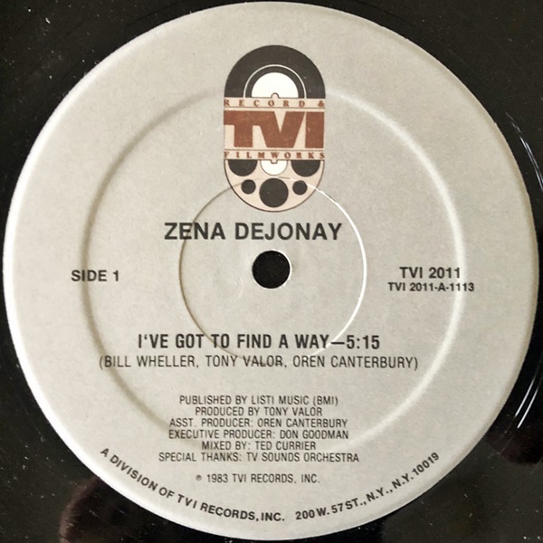 【Disco 12】Zena Dejonay / I've Got To Find A Way の画像1