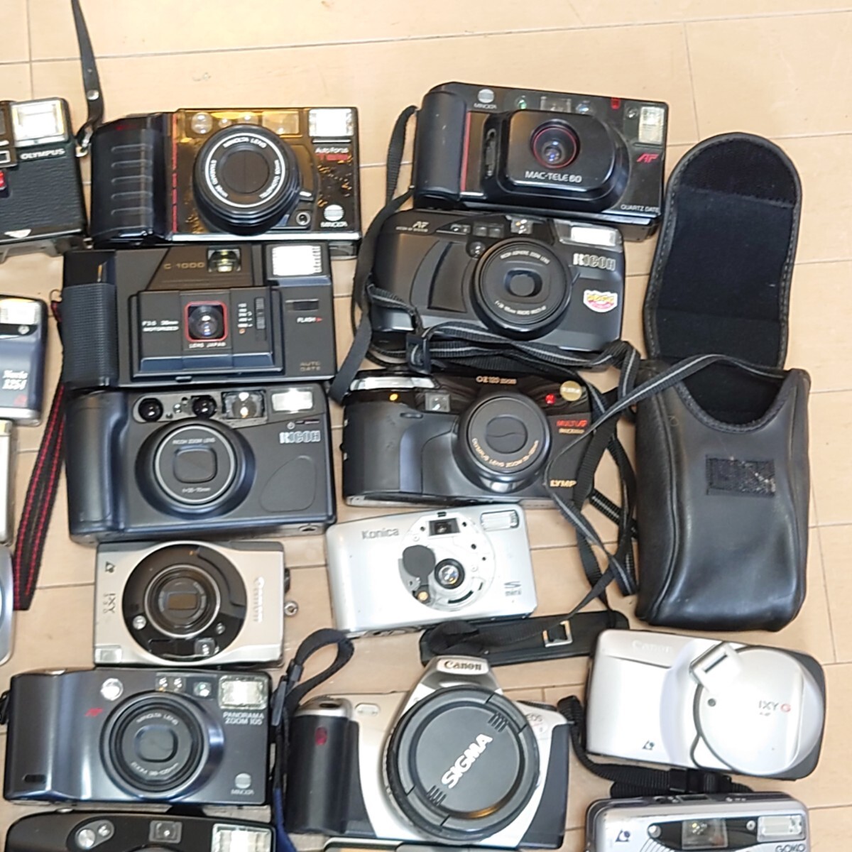 a6）１円〜　ジャンクカメラまとめ売り　大量セット 光学 フィルムカメラ コンパクトカメラ OLYMPUS Canon MINOLTA PENTAX