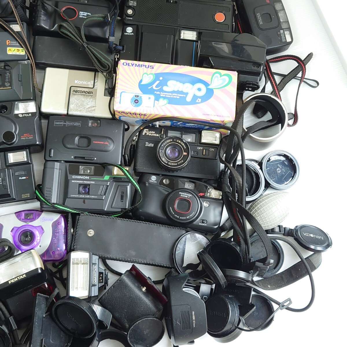u6）１円〜 ジャンクカメラまとめ売り 大量セット 光学 PENTAX OLYMPUS Canon MINOLTA コンパクトカメラ フィルムカメラ KONICA FUJIの画像10