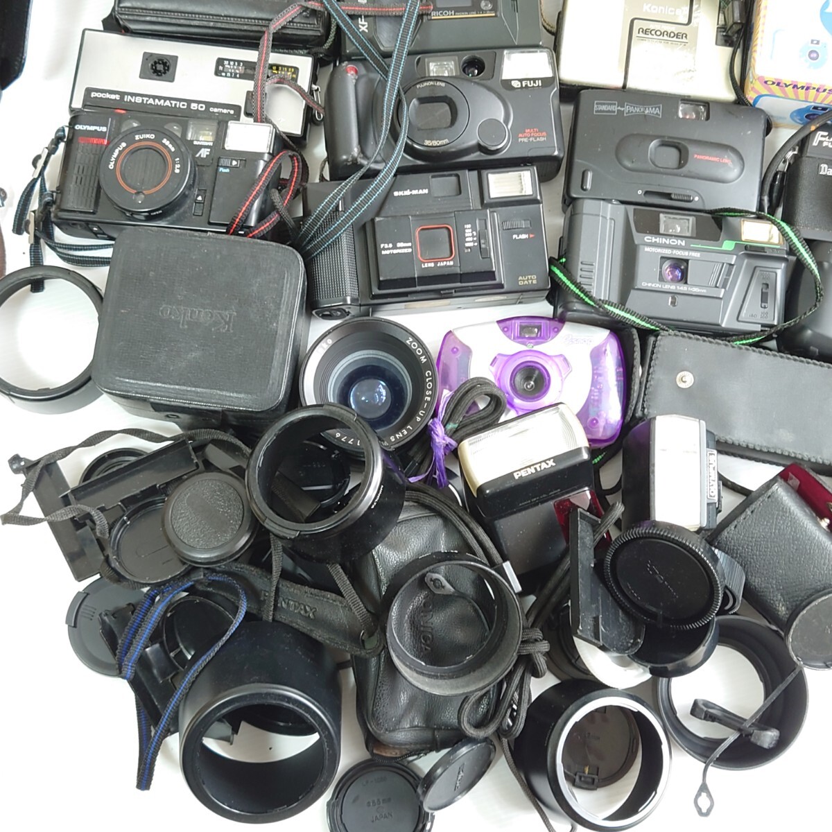 u6）１円〜 ジャンクカメラまとめ売り 大量セット 光学 PENTAX OLYMPUS Canon MINOLTA コンパクトカメラ フィルムカメラ KONICA FUJIの画像5