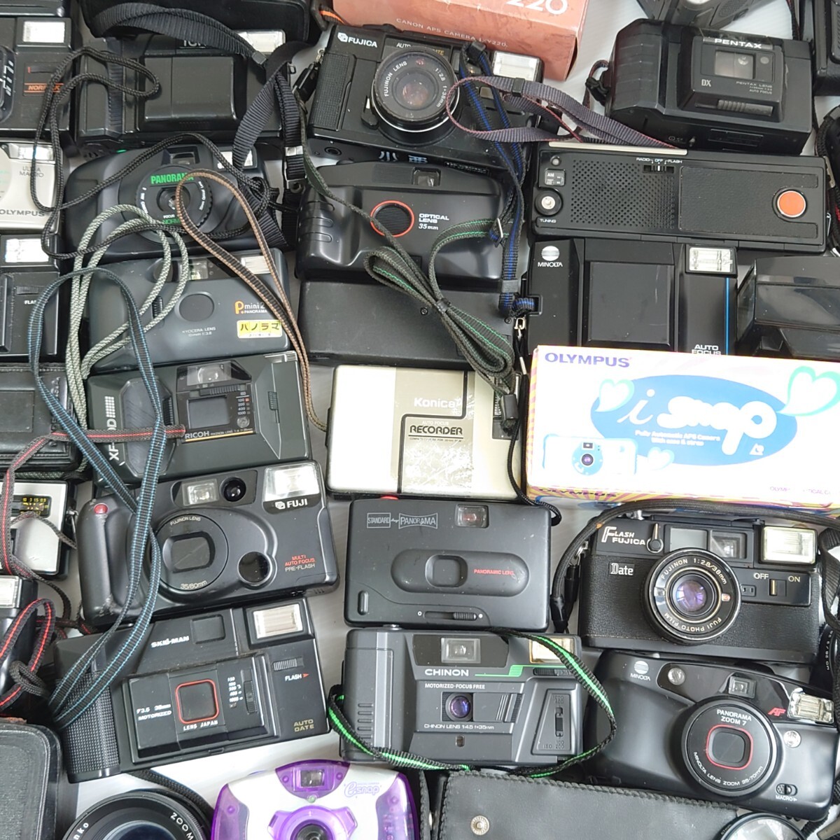 u6）１円〜 ジャンクカメラまとめ売り 大量セット 光学 PENTAX OLYMPUS Canon MINOLTA コンパクトカメラ フィルムカメラ KONICA FUJIの画像7