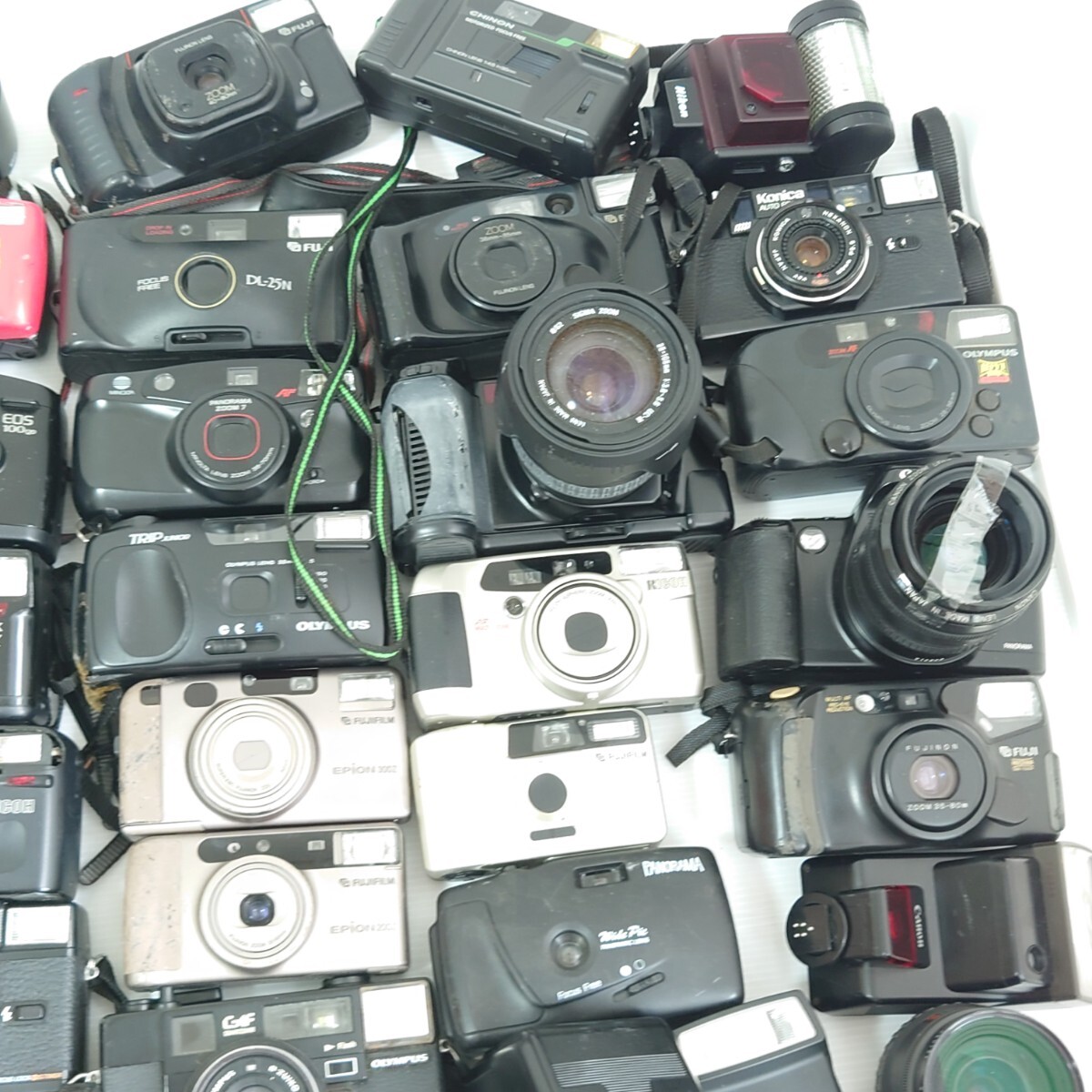 t7）１円スタート ジャンクカメラまとめ売り 光学 大量セット MINOLTA OLYMPUS Canon PENTAX Nikon フィルムカメラ コンパクトカメラの画像8