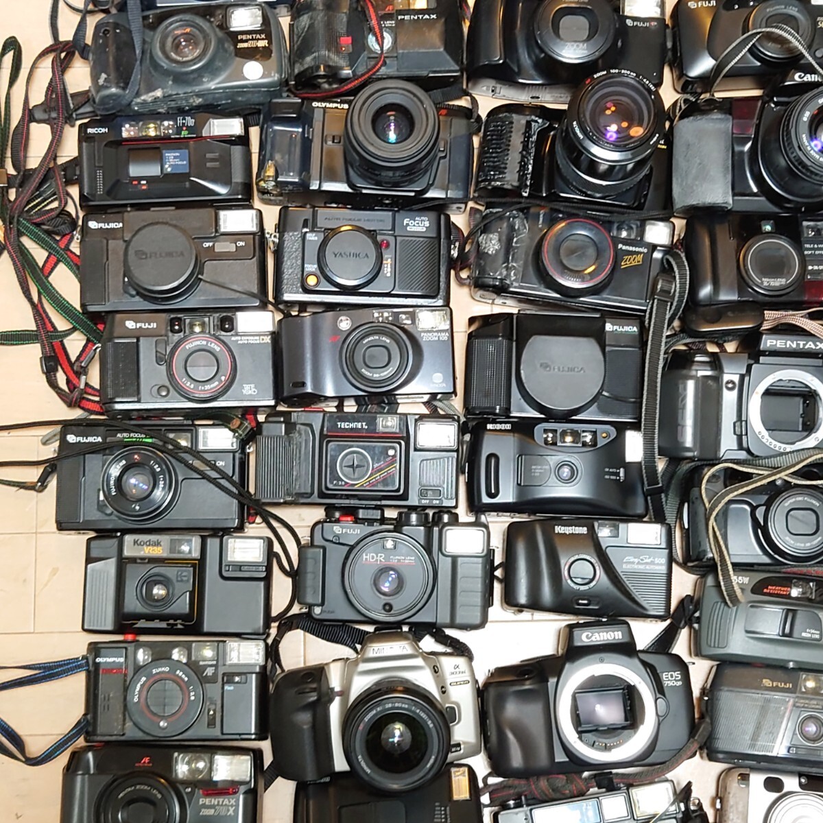 Ｌ1）１円〜 ジャンクカメラまとめ売り 大量セット 光学 Canon PENTAX OLYMPUS Nikon MINOLTA 一眼レフ コンパクト フィルムの画像3