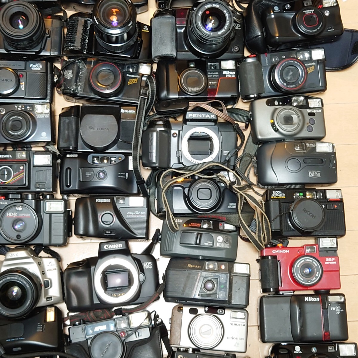 Ｌ1）１円〜 ジャンクカメラまとめ売り 大量セット 光学 Canon PENTAX OLYMPUS Nikon MINOLTA 一眼レフ コンパクト フィルムの画像6