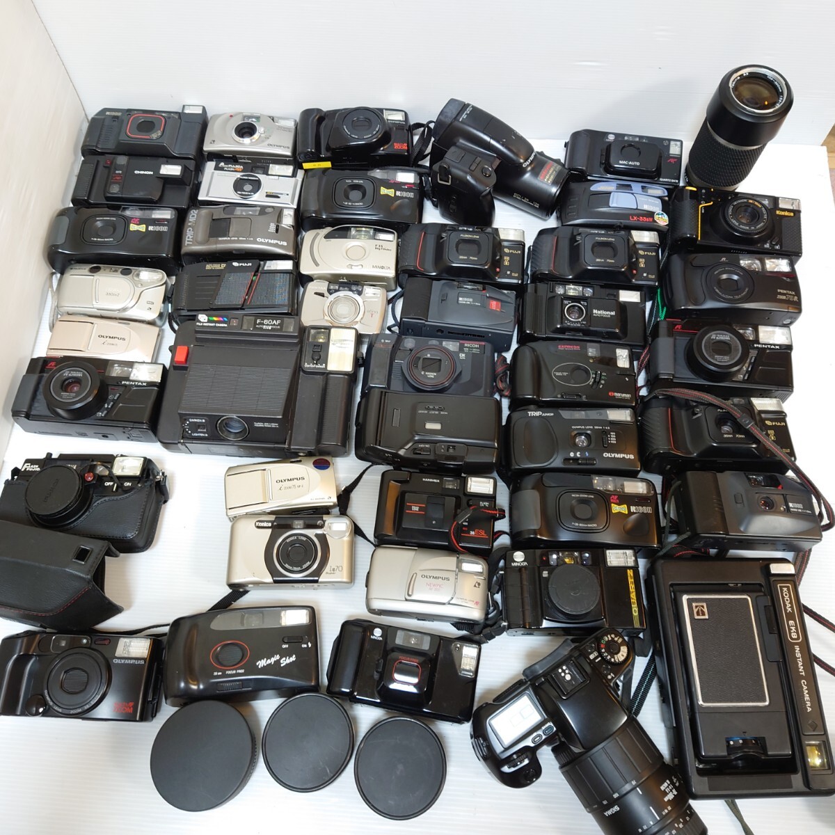 V2)1 jpy ~ Junk camera set sale optics large amount set OLYMPUS MINOLTA PENTAX Canon compact camera film camera FUJIFILM