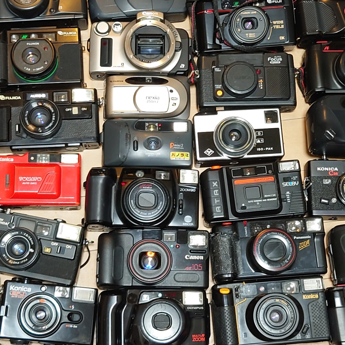 C8）１円スタート　ジャンクカメラまとめ売り Canon PENTAX MINOLTA OLYMPUS 光学　大量 コンパクトカメラ フィルムカメラ レンズ_画像6