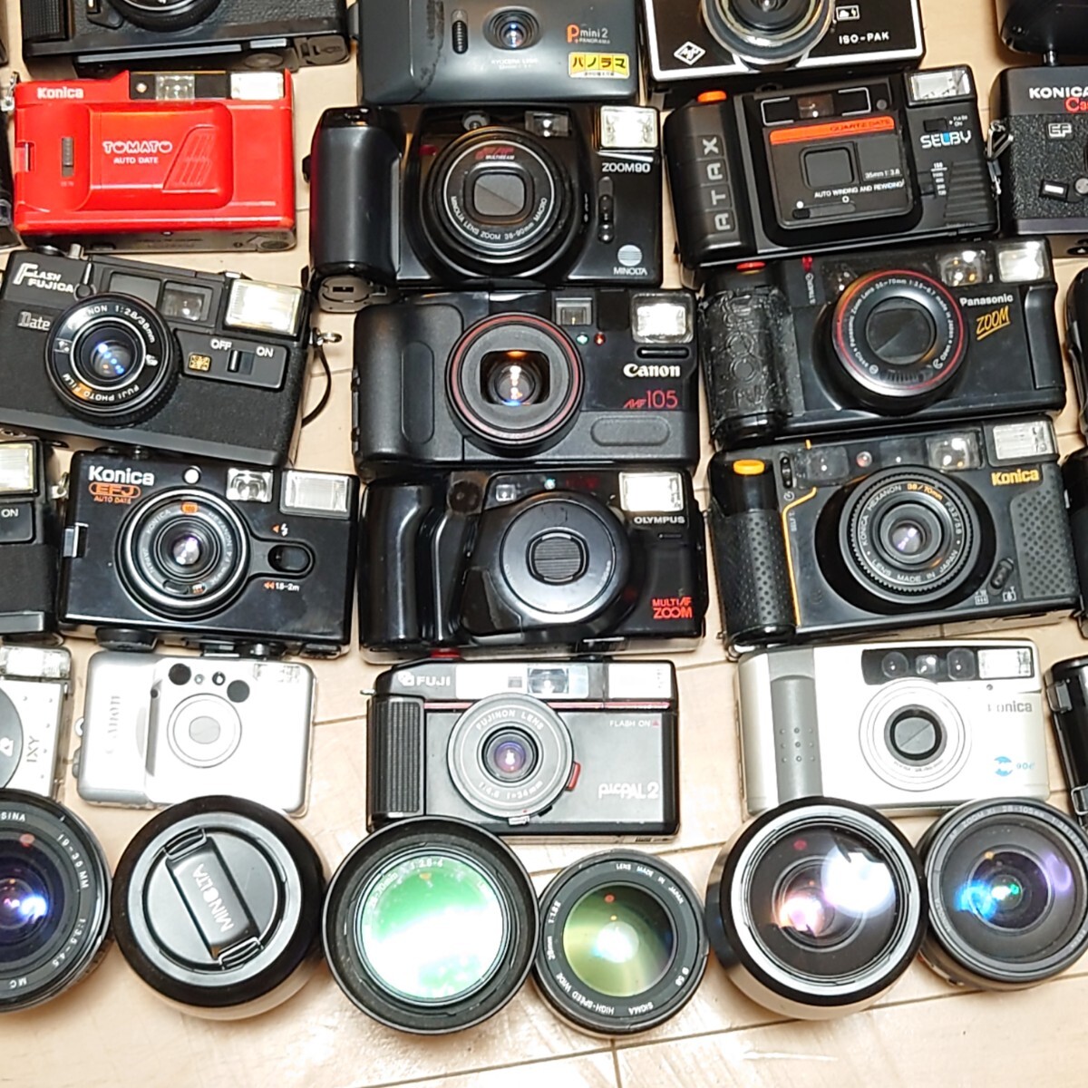 C8）１円スタート　ジャンクカメラまとめ売り Canon PENTAX MINOLTA OLYMPUS 光学　大量 コンパクトカメラ フィルムカメラ レンズ_画像5