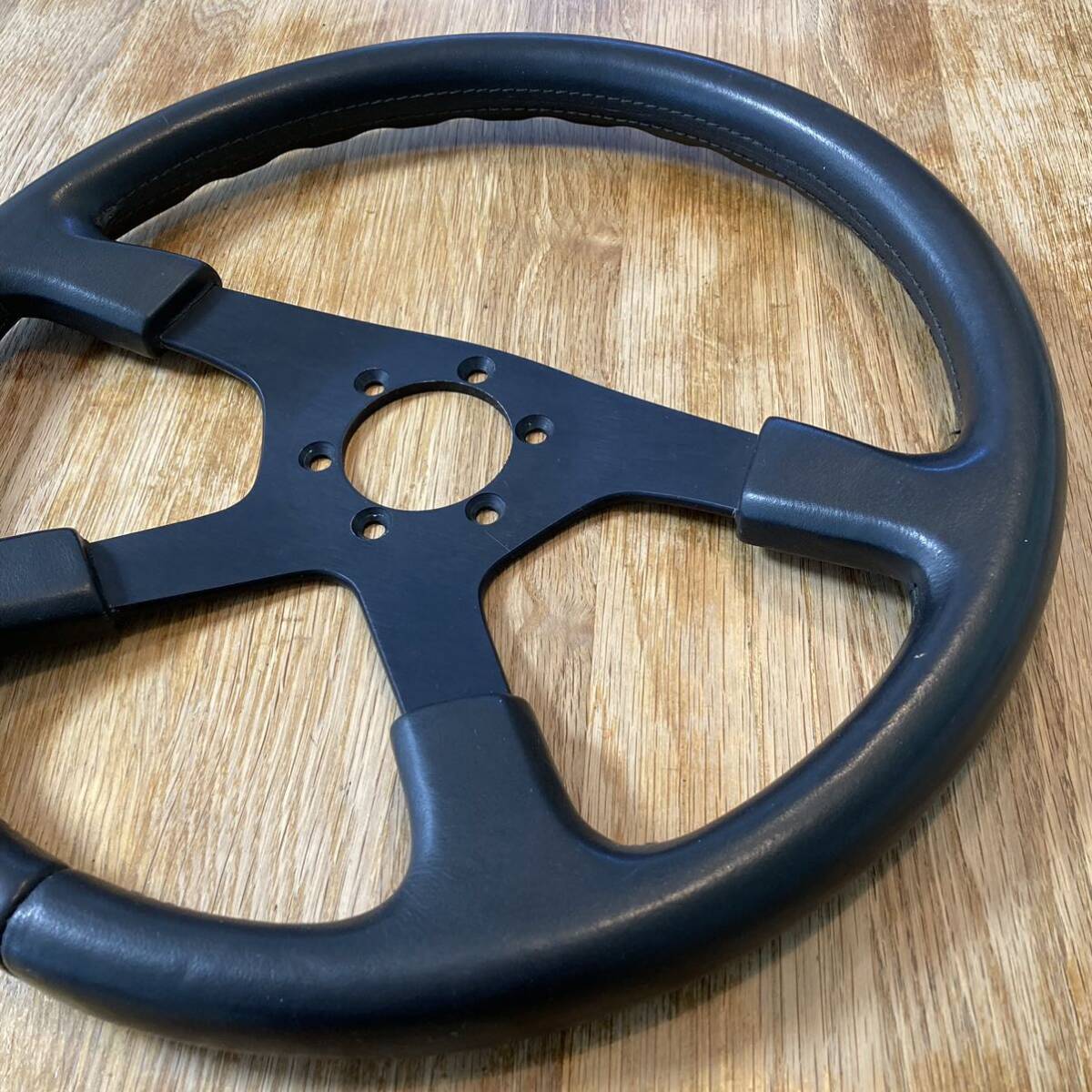 TOYOTA SUPRA MOMO Leather Steering wheel トヨタ スープラ 70系 純正OP モモ レザー ステアリング ハンドル φ37.5㎝ 1991 イタリア製