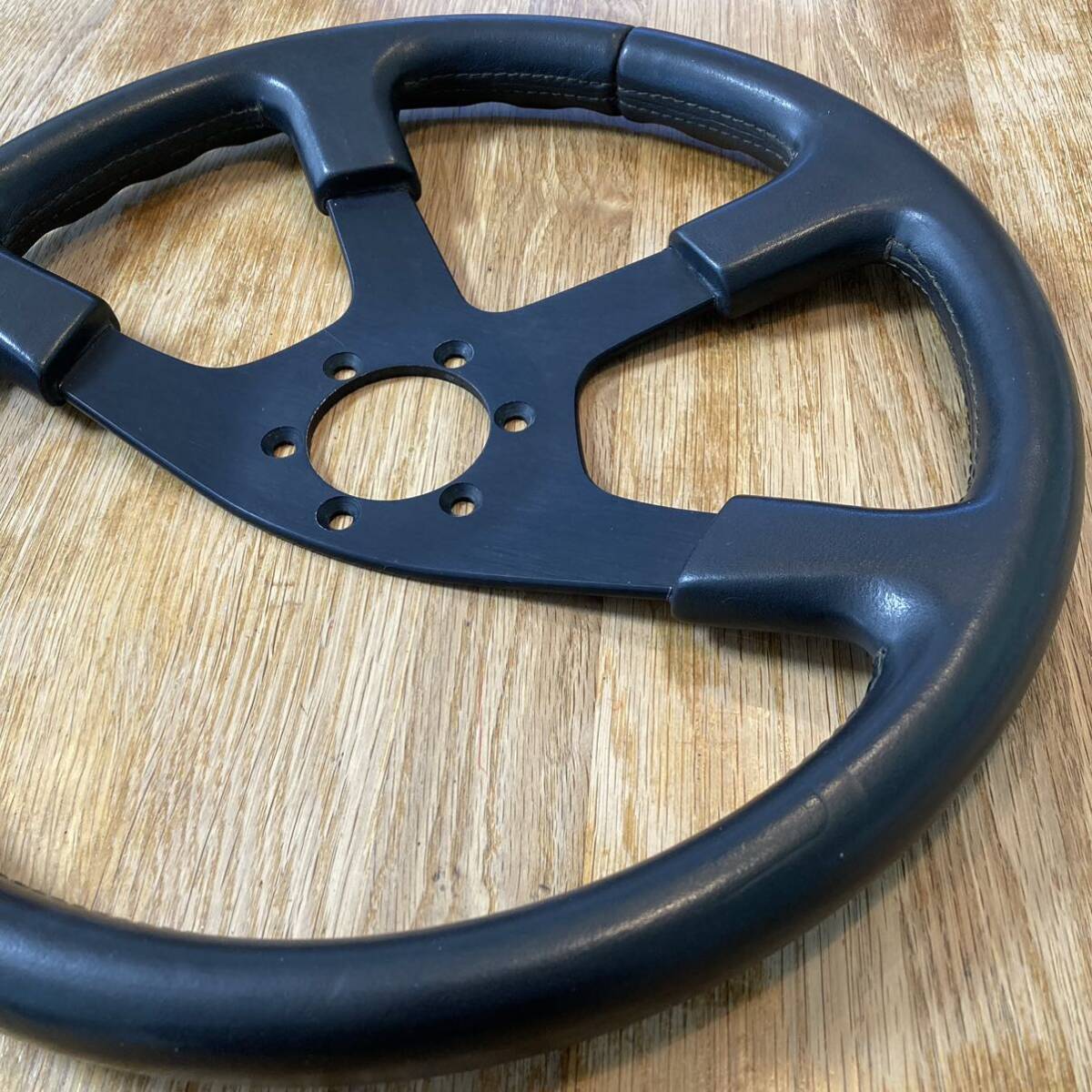 TOYOTA SUPRA MOMO Leather Steering wheel トヨタ スープラ 70系 純正OP モモ レザー ステアリング ハンドル φ37.5㎝ 1991 イタリア製