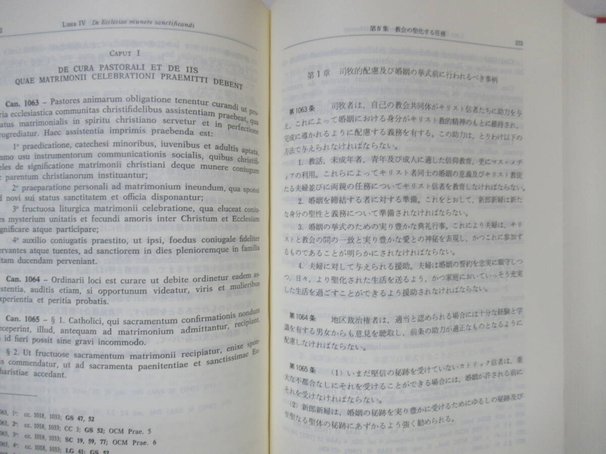 T83◆カトリック新教会法典 羅和対訳 日本カトリック司教協議会教会行政法制委員会 有斐閣【教会の任務 チヴイスカ師 ラテン語】240514_画像8