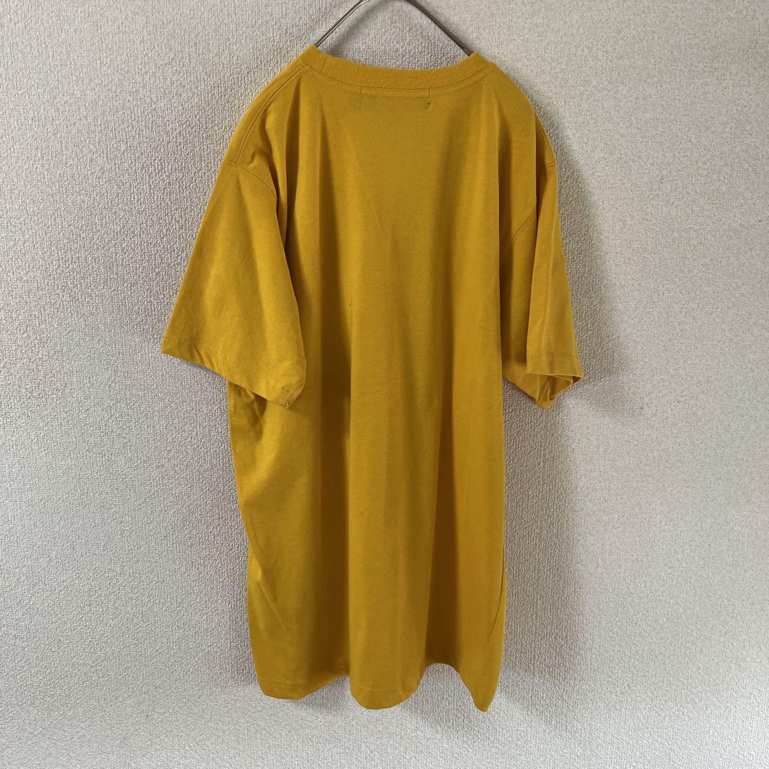 T1 VALENTINO tシャツ半袖　プリントロゴ　イタリア　Mメンズ 黄色_画像4