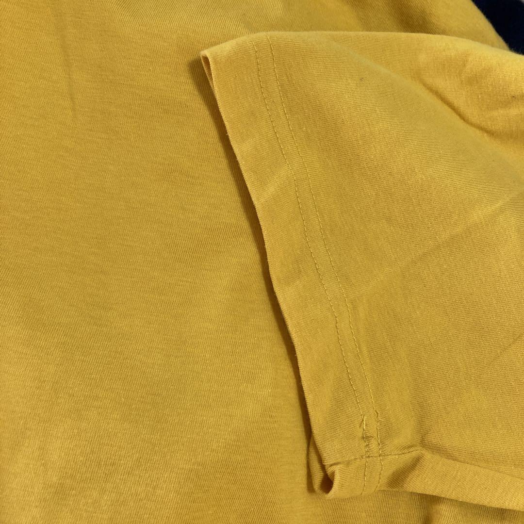 T1 VALENTINO tシャツ半袖　プリントロゴ　イタリア　Mメンズ 黄色_画像7