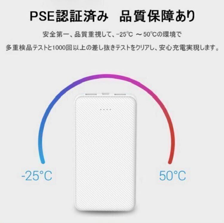 モバイルバッテリー　大容量　12000mAh 【J32】　〜新品・未開封〜　