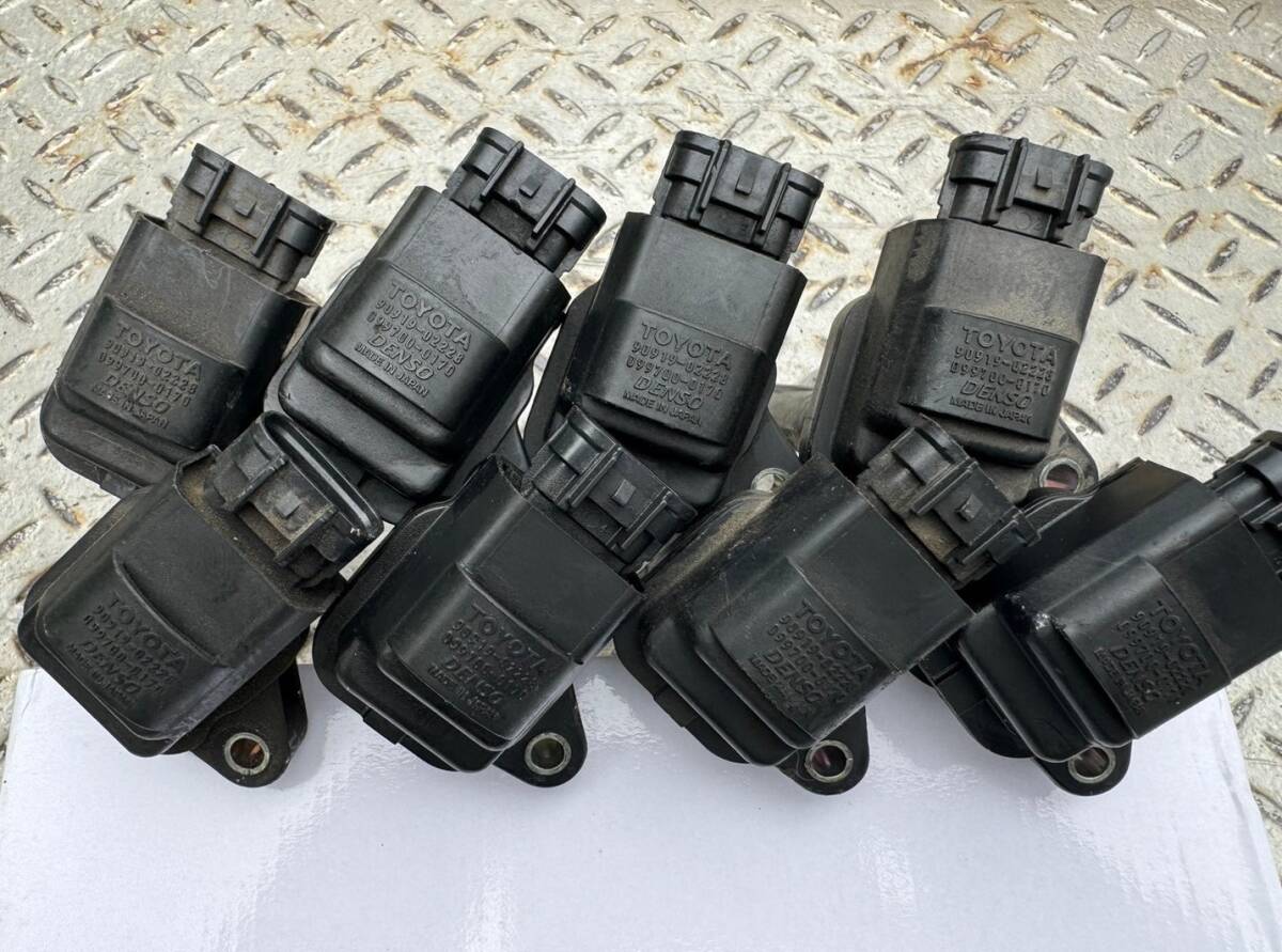 セルシオ UCF21 20 純正 点火 コイル ダイレクト イグニッションコイル ignition coil 8本 90919-02228 1UZ 中古 愛知の画像7