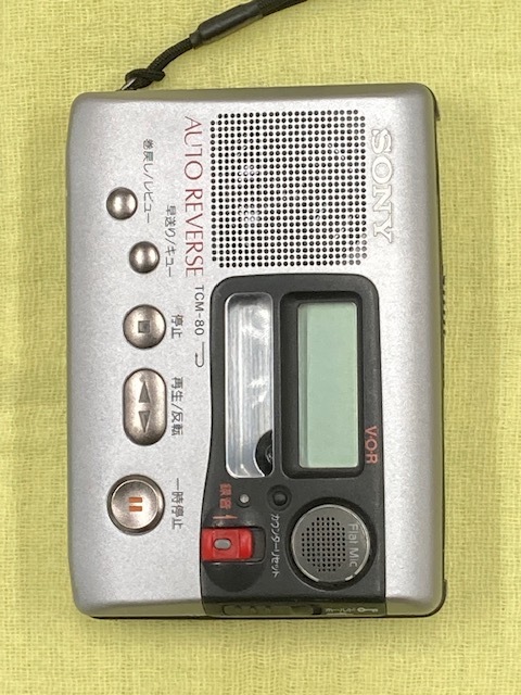 返品可　SONY カセットテープレコーダー TCM-80　メンテナンス（整備済み）　_画像1