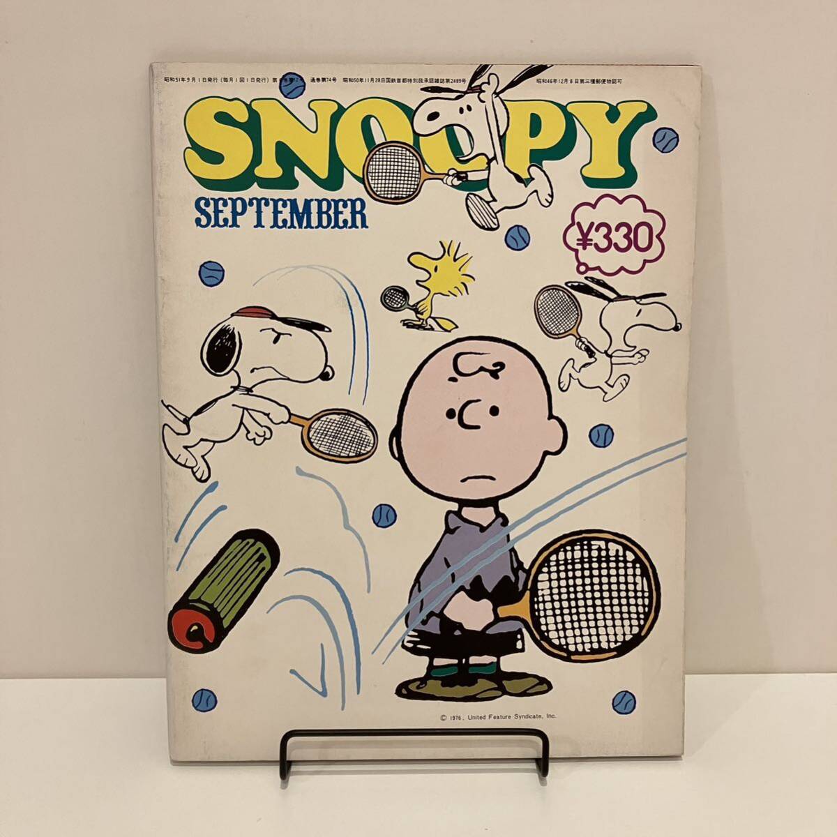 240502[ ежемесячный Snoopy ] Showa 51 год 9 месяц номер *... книжный магазин *SNOOPY PEANUTS COMICS* Showa Retro подлинная вещь прекрасный товар редкий старинная книга 