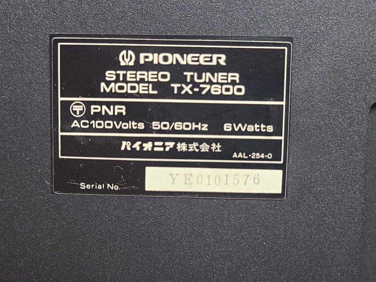 PIONEER Pioneer TX-7600 CT-500 STEREOTUNER кассетная дека стерео тюнер комплект 