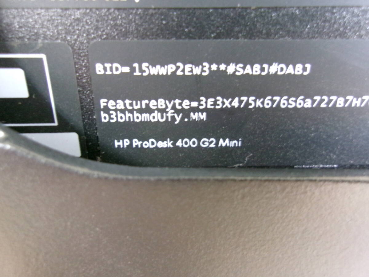hp PC本体 ProDesk 400 G2 Mini ジャンク①_画像9