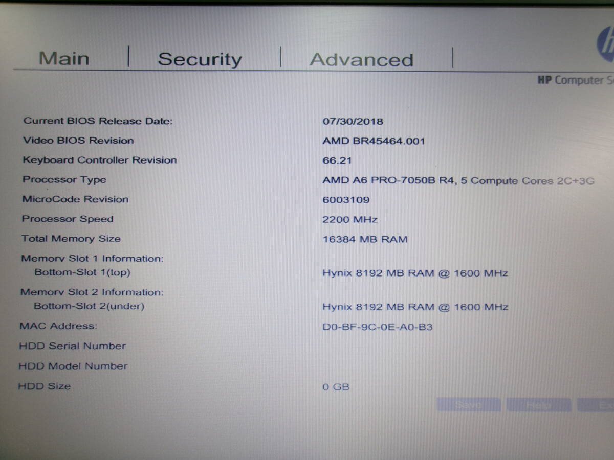 hpノートPC ProBook 455 G2 ジャンク_画像3