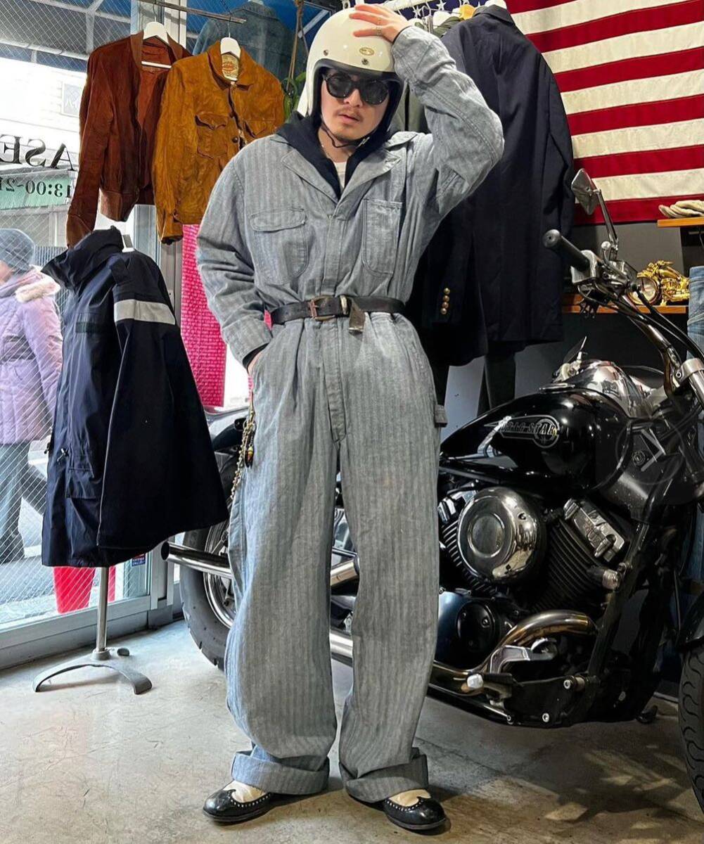 50s Vintage BLUE BELL herringbone overall coverall 